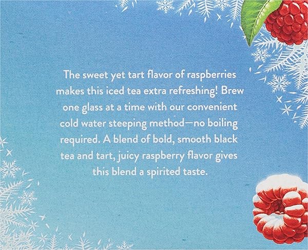 CELESTIAL SEASONINGS COLD BREW RASPBERRY BLACK ICED TEA 18 TEA BAGS