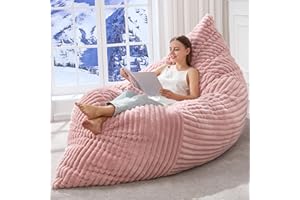 3 in 1 Bean Bag Chair Giant BeanBag Chairs Convertible Bean Bag Floor Cushion with Machine Washable Cover, Beanbag Chairs for