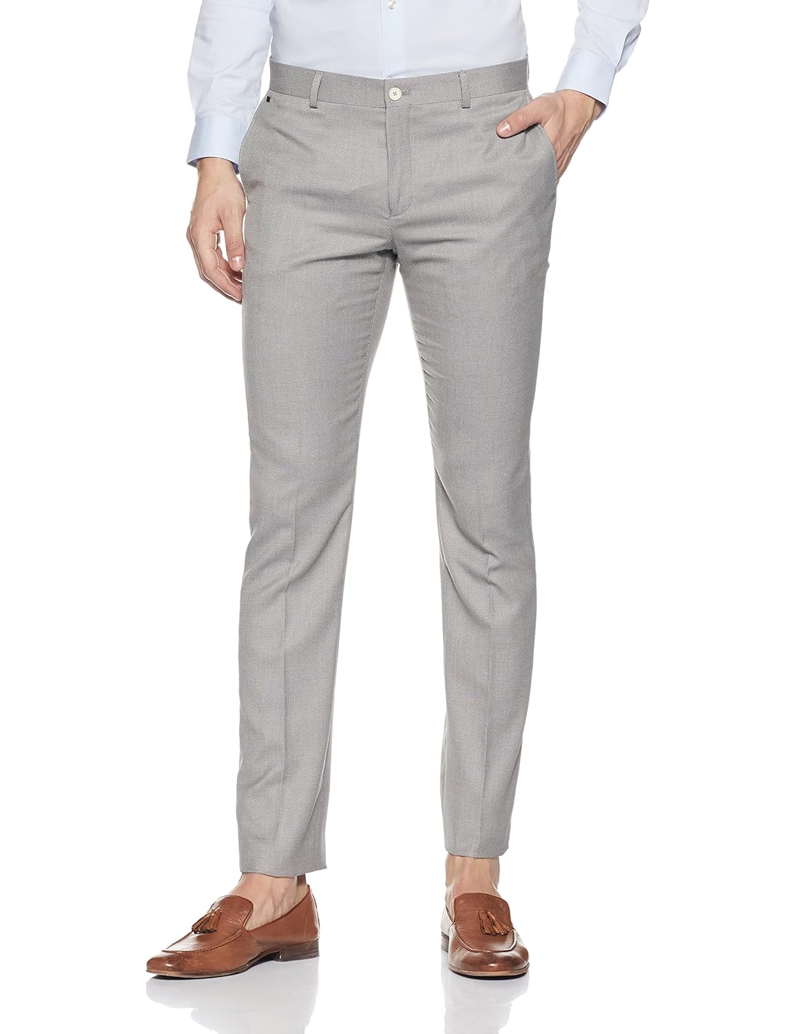 blackberrys men's skinny fit formal trousers