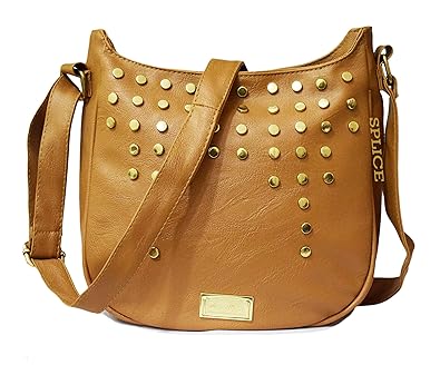 Splice Women Sling Bags Womens Stylish Trendy Handbags Dark (Brown)