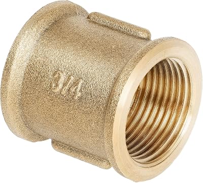 HYDROBIL 3/4" Brass MUFF Thread Pipe Fitting Female x Female Screwed