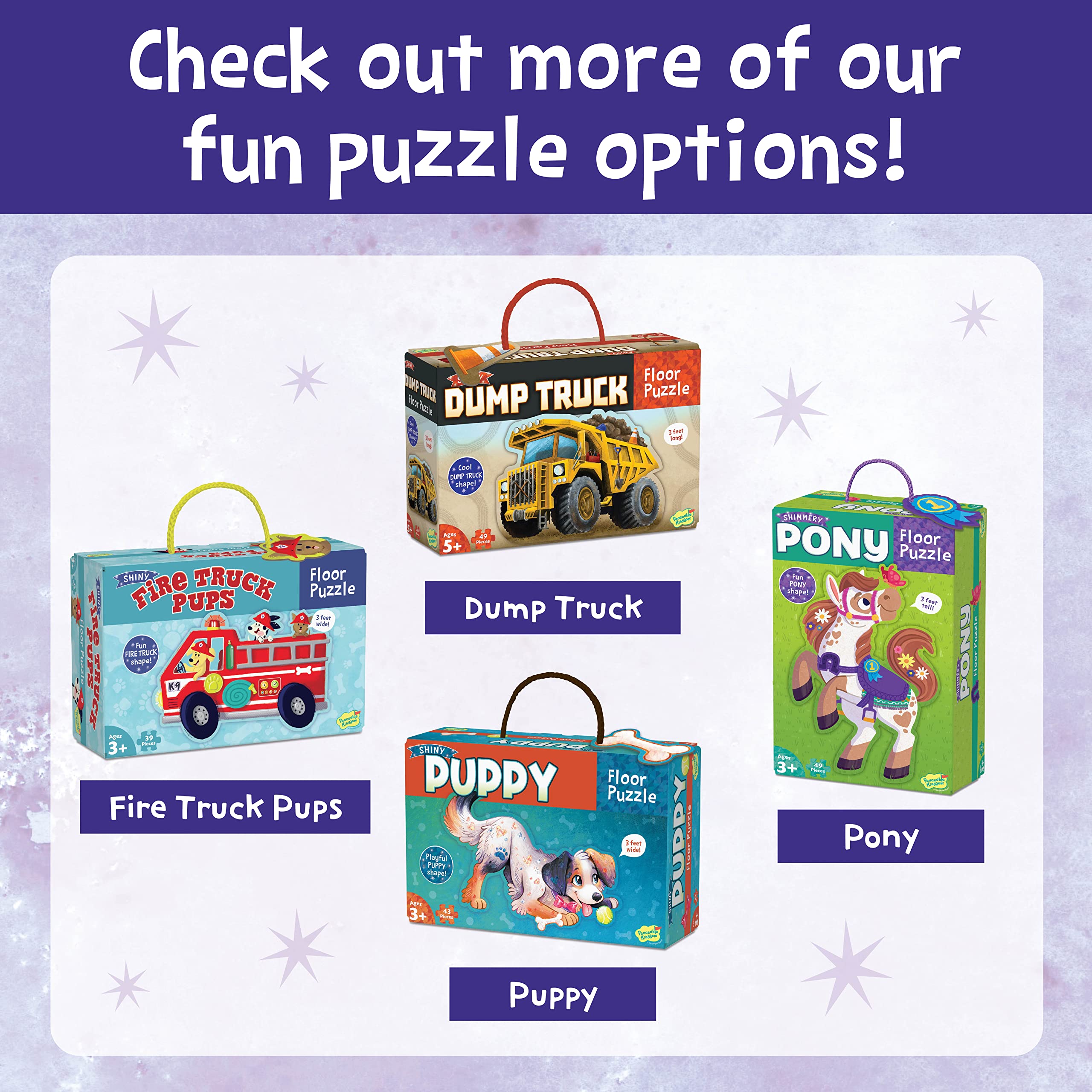 Peaceable Kingdom Shimmery Butterfly Floor Puzzle – 53-Piece Giant Floor Puzzle for Kids Ages 5 & up – Fun-Shaped Puzzle Pieces – Great for Classrooms