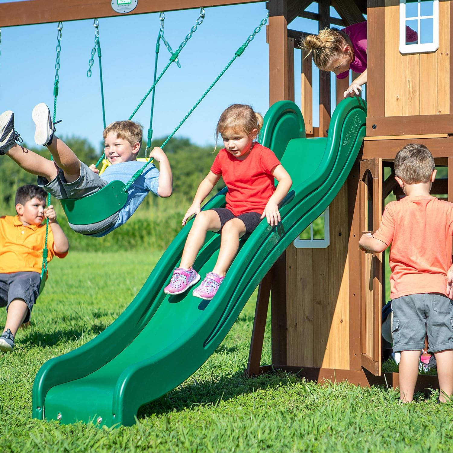 lakewood all cedar swing set
