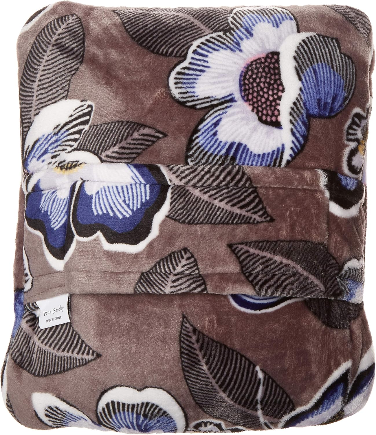 Amazon Com Vera Bradley Fleece Travel Blanket With Trolley Sleeve Blooms Shower Shoes