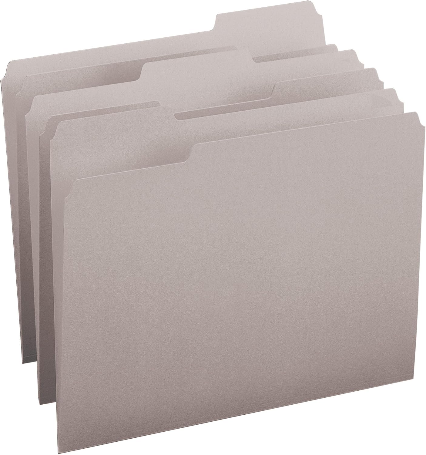 Smead File Folder, 1/3-Cut Tab, Letter Size, Gray, 100 per Box (12343) : Colored File Folders : Office Products