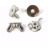 HighWind Solutions 1/4-20 Wide Washered Wing Nut for Hurricane Panels/Shutters by Mountwell Hardware (100 Pieces)