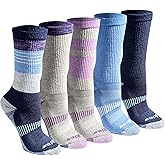 Dickies womens Dri-tech Merino Wool-blend Moisture Control Crew Socks (5 Pairs)