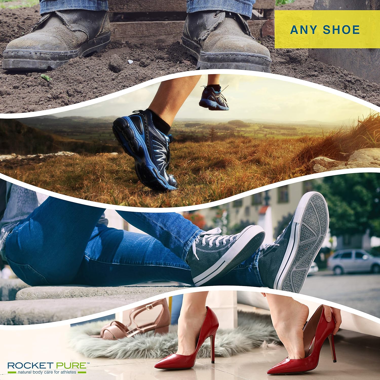 Natural Foot & Shoe Deodorizer Spray - for Feet, Shoes & Gym Gear | Odor Eliminator & Strong Smell Remover for Any Boot or Sneaker - Made with Powerful Essential Oils - Lemon: Health & Personal Care