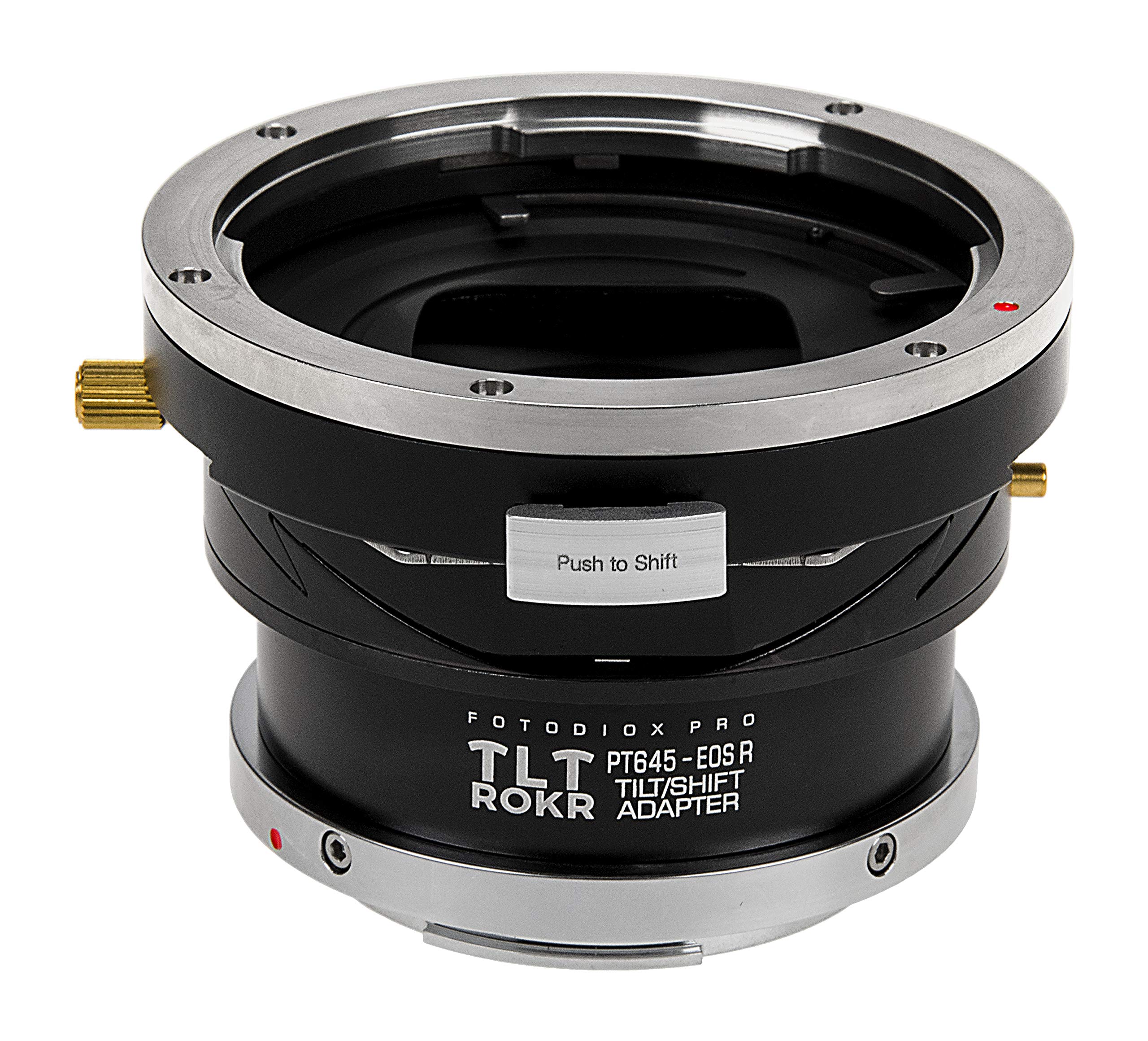Fotodiox Pro TLT ROKR Compatible with Tilt/Shift Lens Mount Adapter Compatible with Pentax 645 (P645) Mount Lenses to Canon RF Mount Mirrorless Camera Body