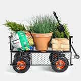 VonHaus Garden Cart Utility Wagon 350kg Capacity Heavy Duty Trolley view 8