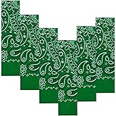 6-Pack 100% Cotton Bandanas Gift Set – 22x22 Inch Paisley Head Wraps form Men & Women, Neck & Face Scarves