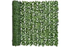 DearHouse Artificial Ivy Privacy Fence, 118x78.7in Artificial Hedges Fence and Faux Ivy Leaf Decoration for Outdoor Decor, Home, Garden Decor