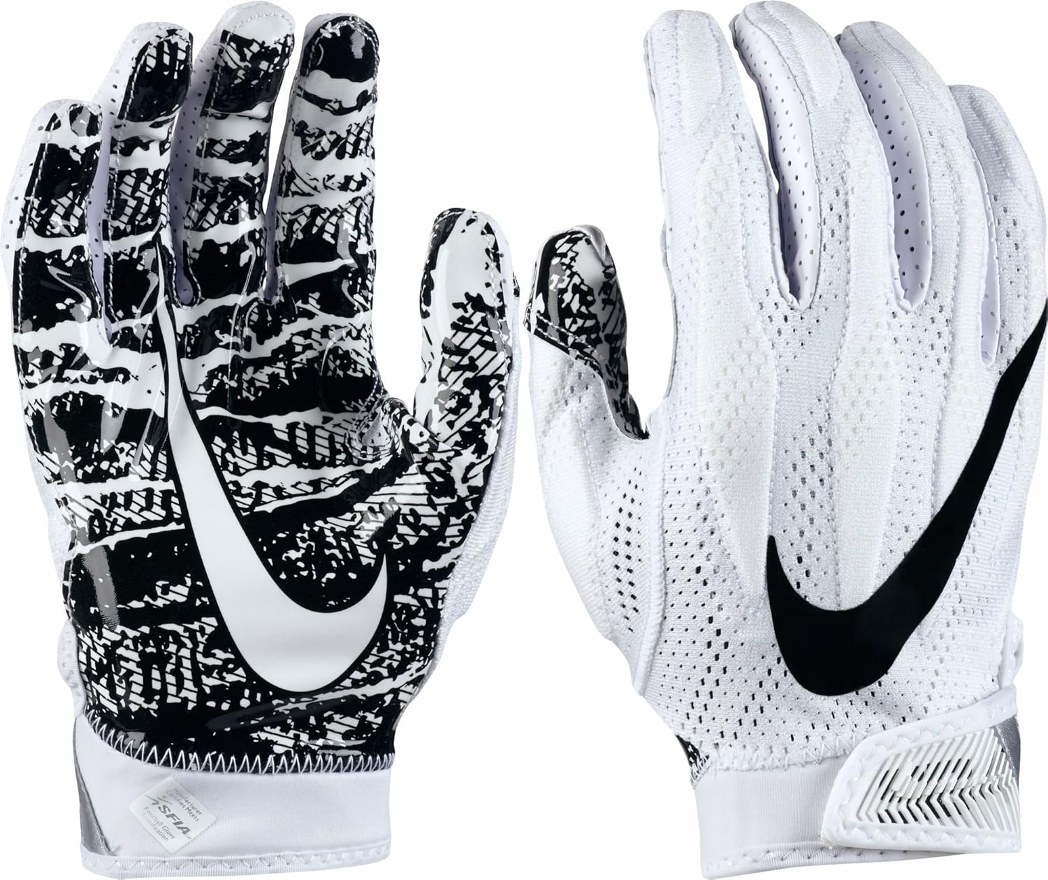 Nike Adult Superbad 4.0 2017 Receiver Gloves (White/White, XL) Amazon