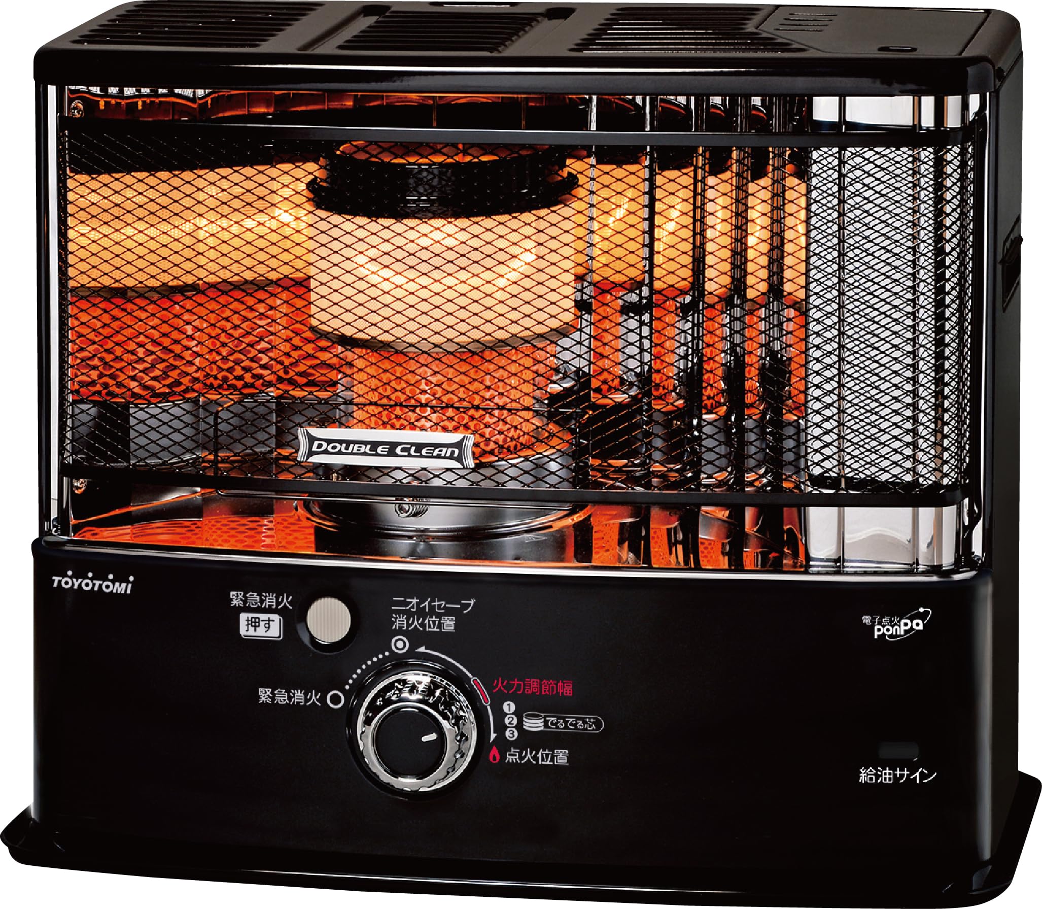 TOYOTOMI RC-W3624 石油ストーブ ブラック トヨトミの商品画像