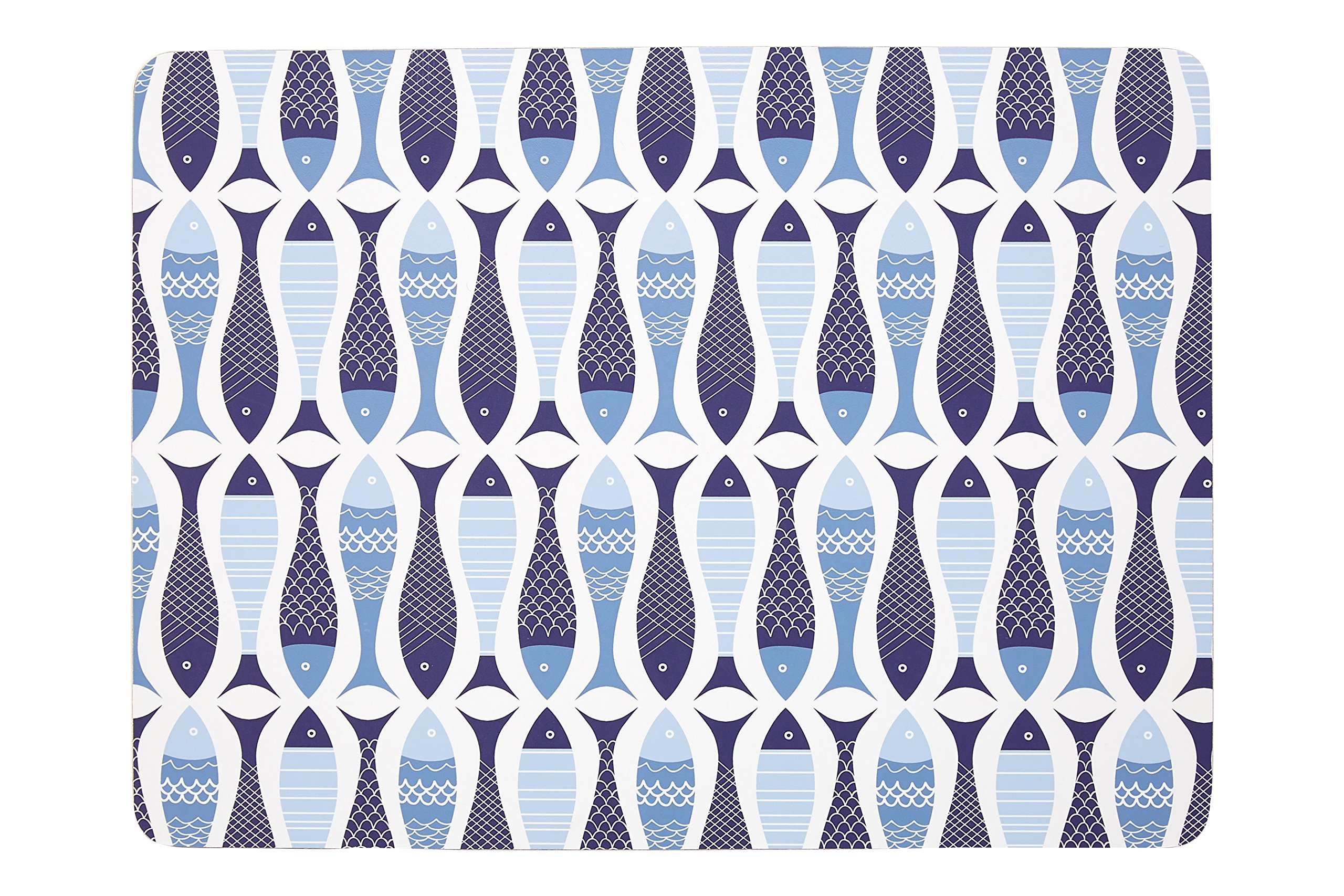 Premier Housewares 1203686 Pisces Placemats, Cork, Blue, 29 x 0.69 x 22 cm