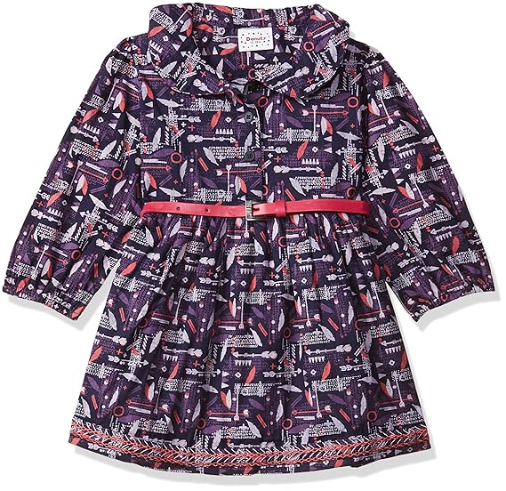 Cotton Donuts Baby Girls A-Line Knee-Long Dress