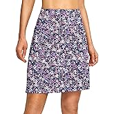 G Gradual 19" Skorts for Woman Knee Length Golf Skirt Long Athletic Tennis Skorts for Women Dressy Casual with Shorts Pockets