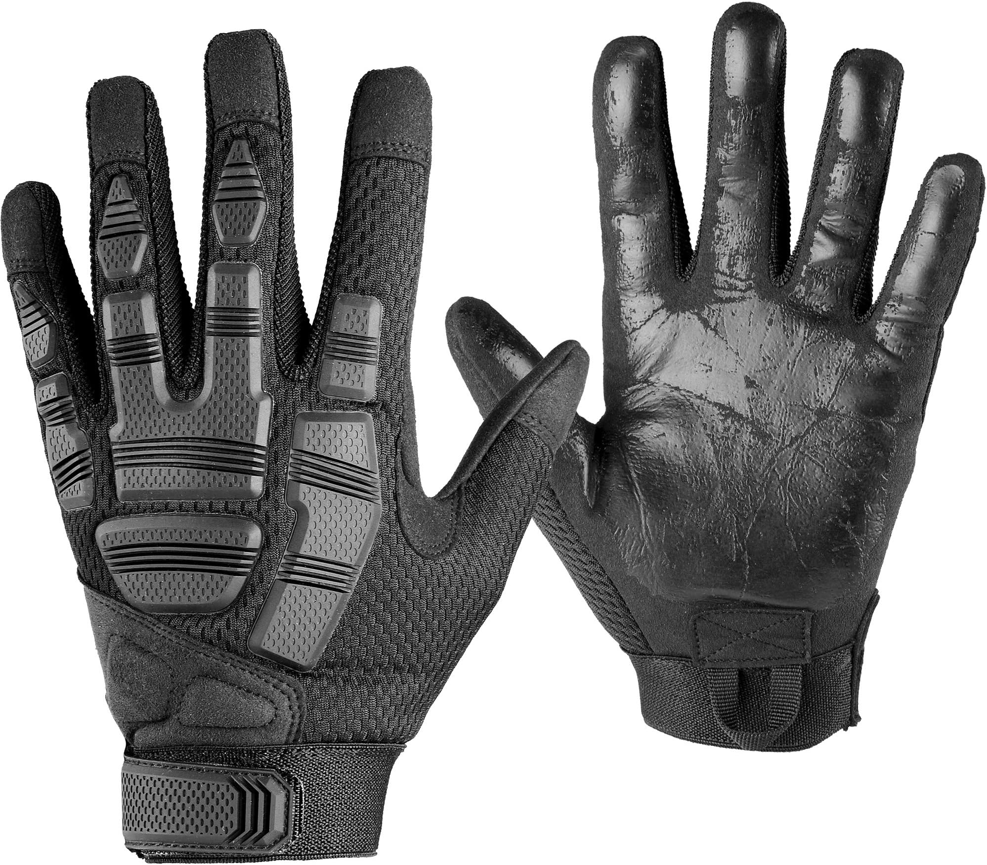 WTACTFUL Non-Slip Palm Full Finger Gloves for Motorcycle Motorbike Cycling Climbing Camping Hunting Hiking Work