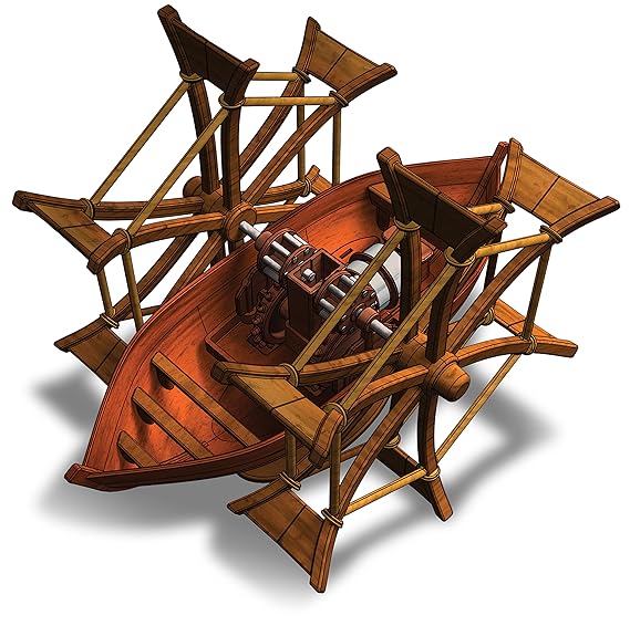 Leonardo da Vinci Schaufelradboot Modell Bausatz