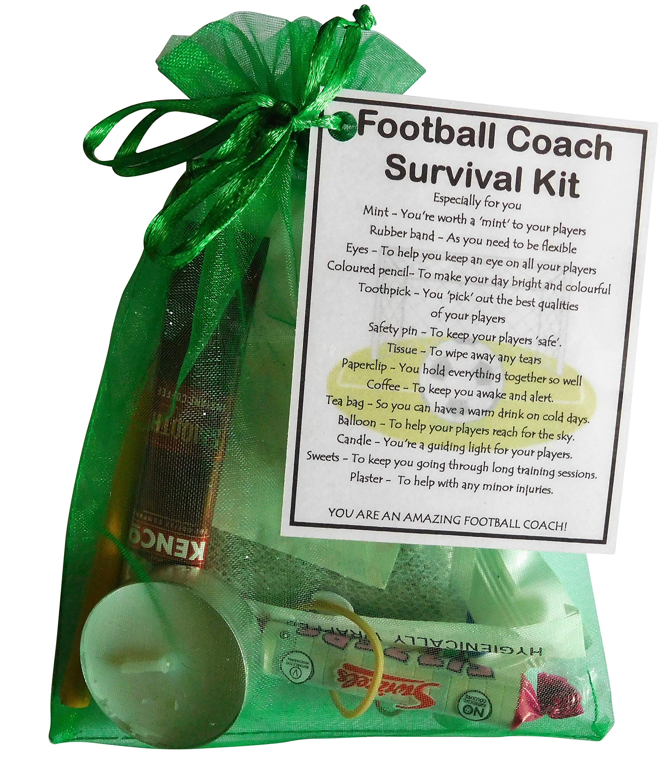 SMILE GIFTS UK Football Coach Survival Kit for Christmas, End of Year or Just Because