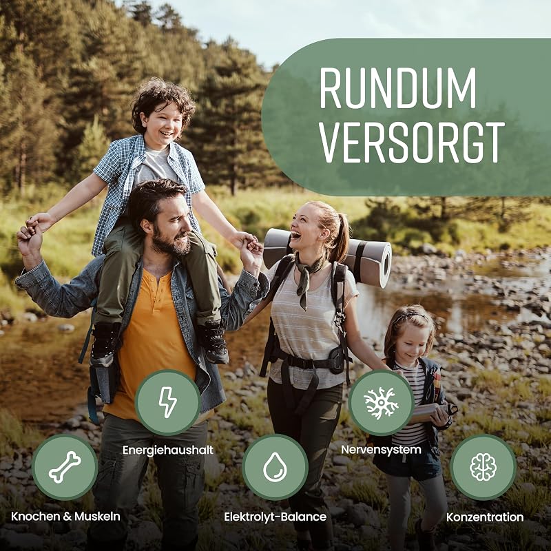 Magnesium Komplex 8-in-1 hochdosiert 400mg | 240 vegane Kapseln | 4 Monate Vorrat | Magnesium Malat, Bisglycinat, Citrat, Taurat Ohne Zusatzstoffe | Laborgeprüft | VitaBright