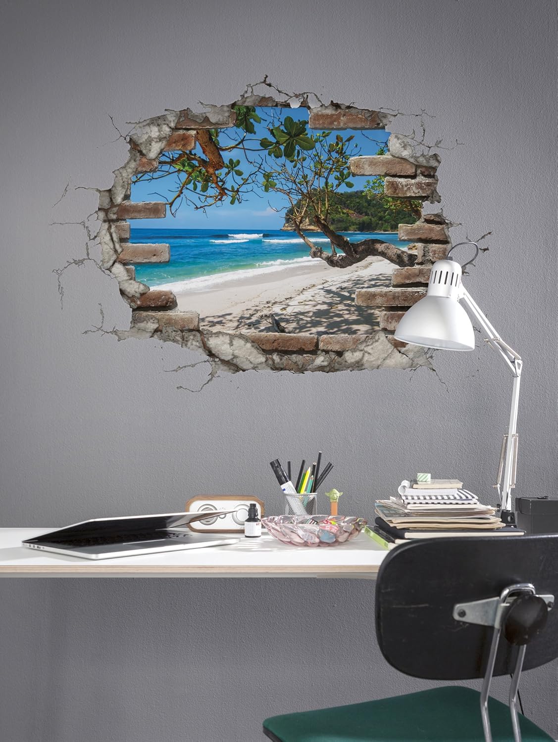 Komar High-Quality Decorative Sticker, Break Out, Size 50 x 70 cm (Width x Height), 1 Piece, Residue-Free and can be Removed - Image 3