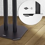 Duronic SPS1022 Floor Speaker Stand Pair Hifi Bluetooth Loudspeaker 60cm Medium view 5