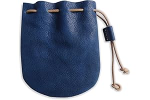 ANALYS CC Fantastic Workmanship Genuine Leather Drawstring Coin Purse