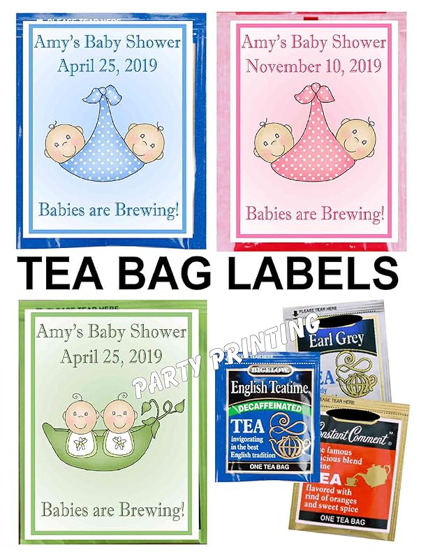 twin baby shower favors