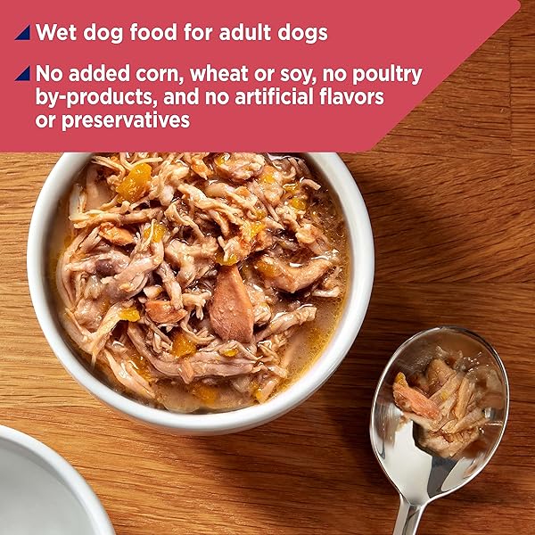 NATURE’S RECIPE WET DOG FOOD, CHICKEN & WILD SALMON IN BROTH RECIPE, 2.75 OUNCE CUP (PACK OF 12)