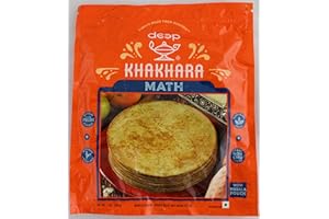 Deep Math Khakhra, Whole Wheat Crisps with Mat Bean Flour 7 Oz. 200g