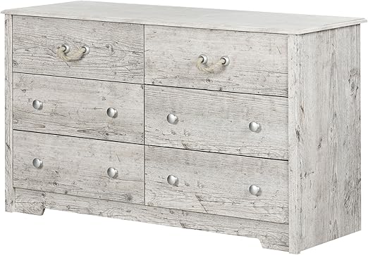 Amazon Com South Shore Aviron 6 Drawer Double Dresser Seaside