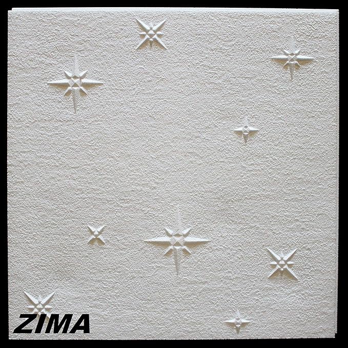 10 m² Deckenplatten Polystyrolplatten Stuck Decke Dekor Platten 50x50cm