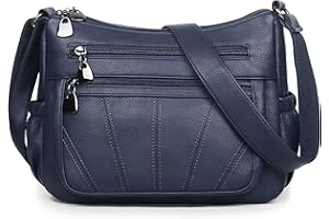 Crossbody Purse for Women Ladies Soft PU Leather Shoulder Bag Medium Roomy Handbag Fashion Tote Top Handle Satchel