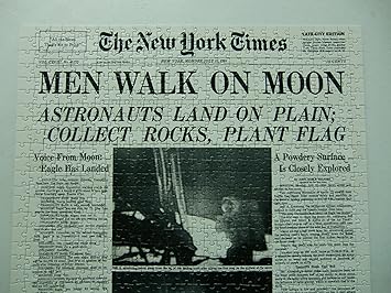 Buy The New York Times Men Walk On Moon 7 20 69 Jigsaw Puzzle 1000pc Online At Low Prices In India Amazon In