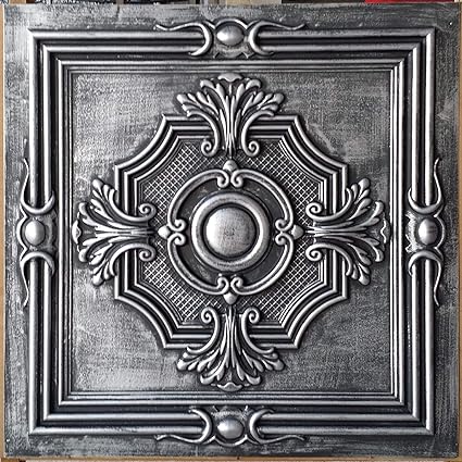Amazon Com Suspended Ceiling Tiles Faux Antique Tin Pl38 10pcs
