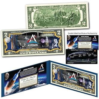 Artemis Missions NASA Space Program Moon JFK Kennedy Half Dollar U.S. Coin - View 5