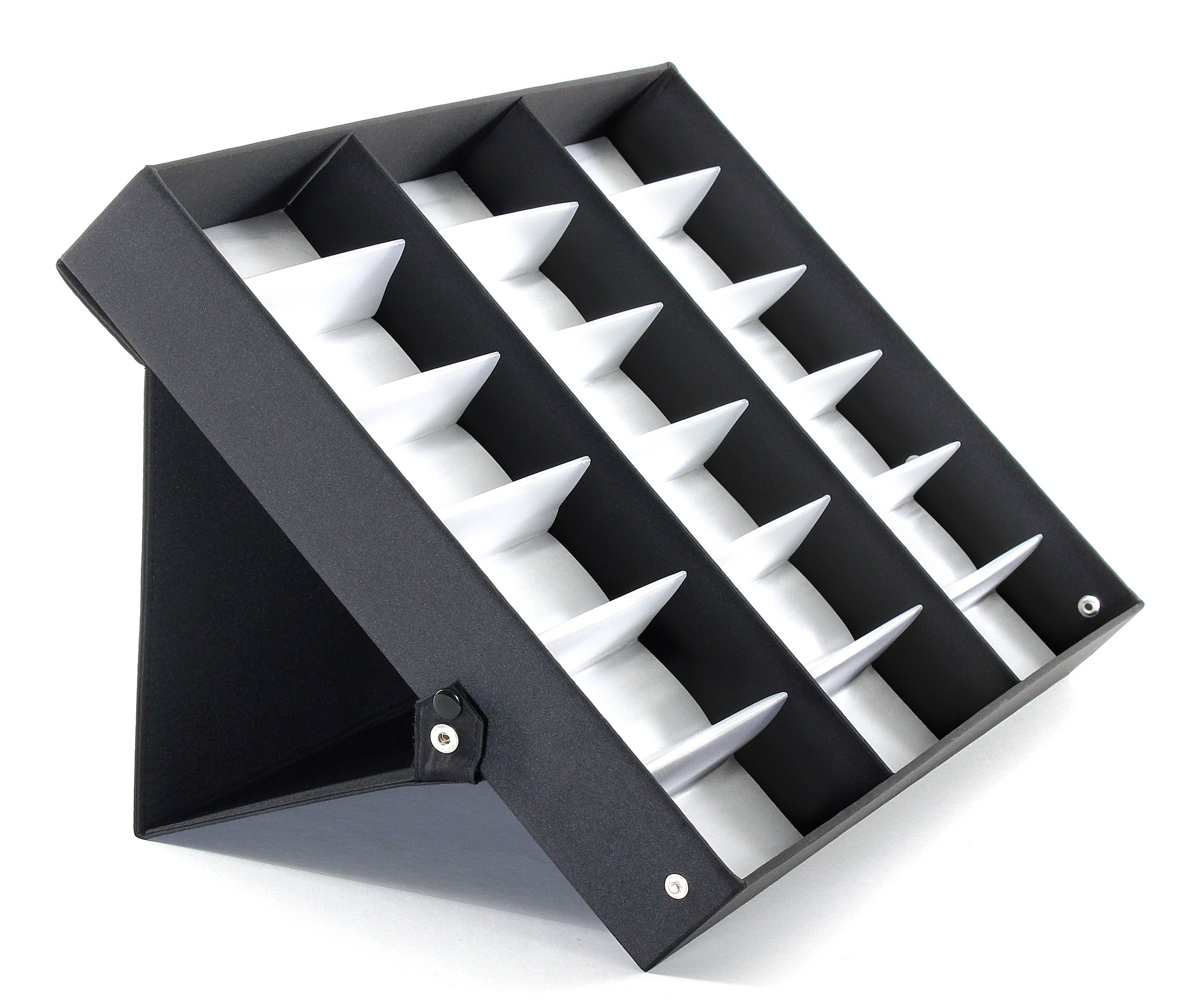 ProSource 18 Piece Sunglass Eyewear Eye Wear Display Tray Case Stand. Also Great for Watches and Jewelry