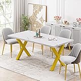 HomSof 70.87" Modern Square Dining Table with