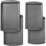 Wilton Ever-Glide Non-Stick Cookie Baking Sheet Set, 4-Piece, Steel