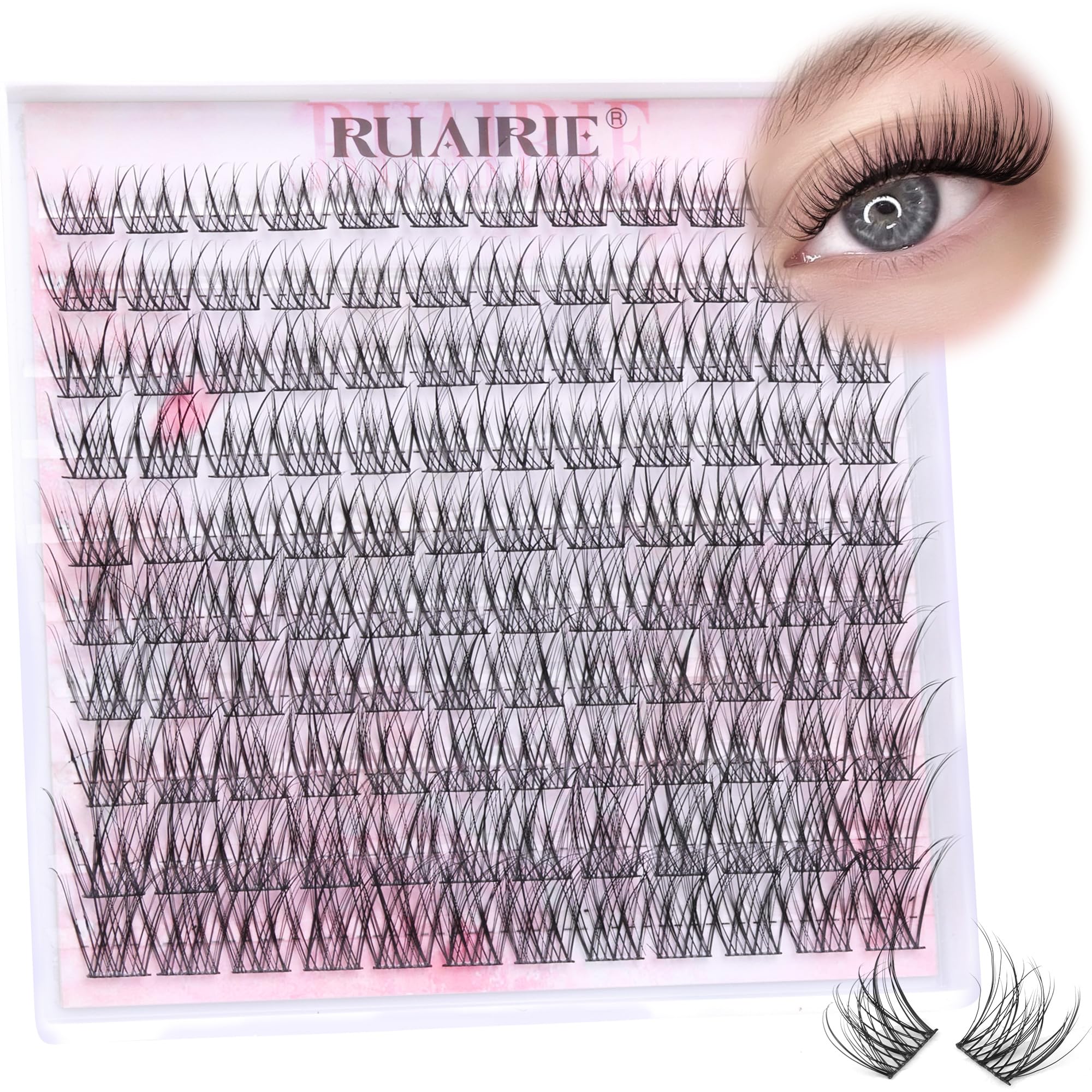 Cluster Lashes Individual Eyelashes Natural Lash Clusters 120pcs 10-16MM Eyelash Clusters Wispy Individual Lashes