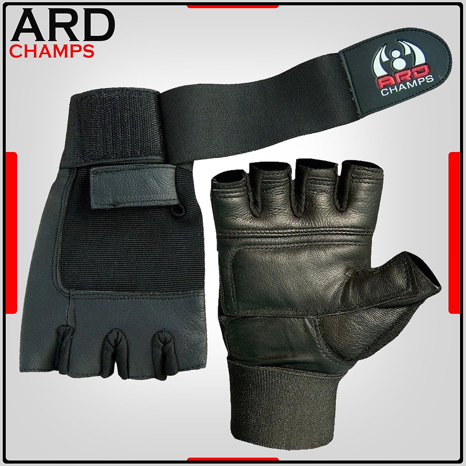 ZOR Leather Weight Lifting Gloves Long Wrist Wrap Gloves Power Lifting