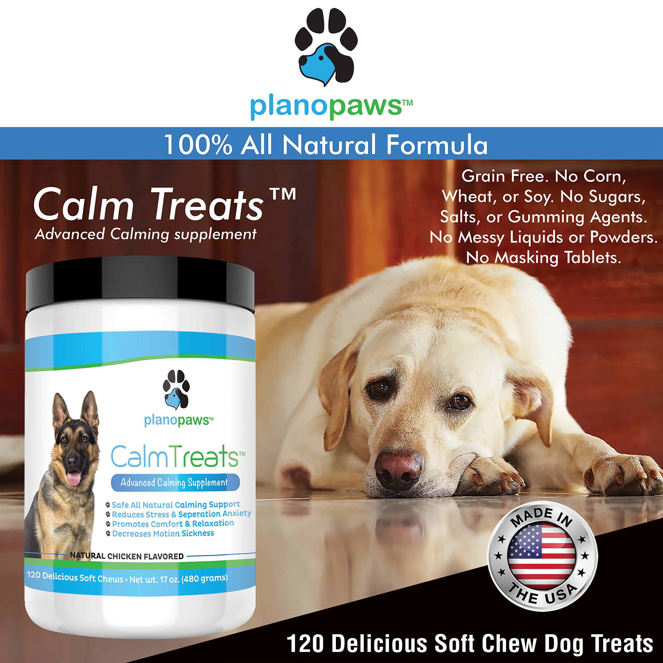 Calm Treats Safe Calming Treats for Dogs Dog Anxiety Relief