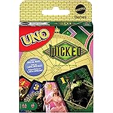 Mattel Games UNO Wicked Card Game for Kid, Adult & Family Nights, Parties, Travel & Camping, Inspired by The Movie