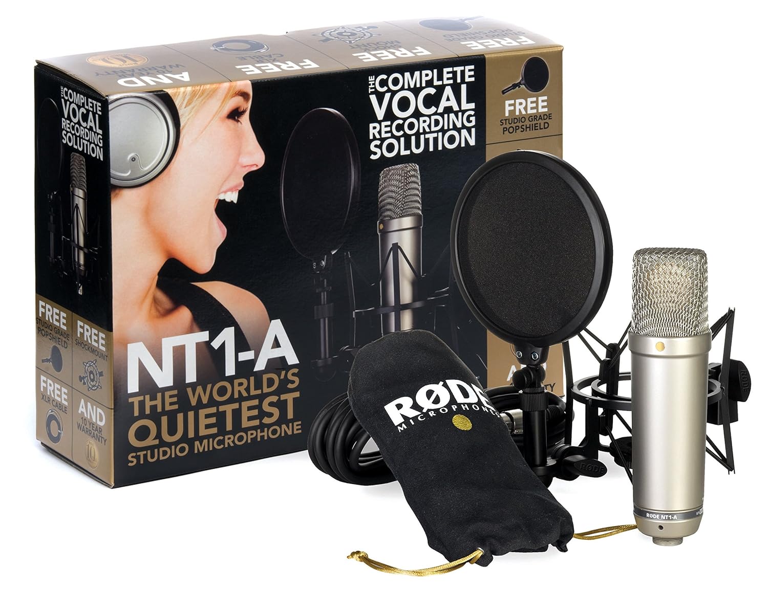 (Renewed) Rode NT1A Stereo Matched Pair Vocal Condenser Microphones