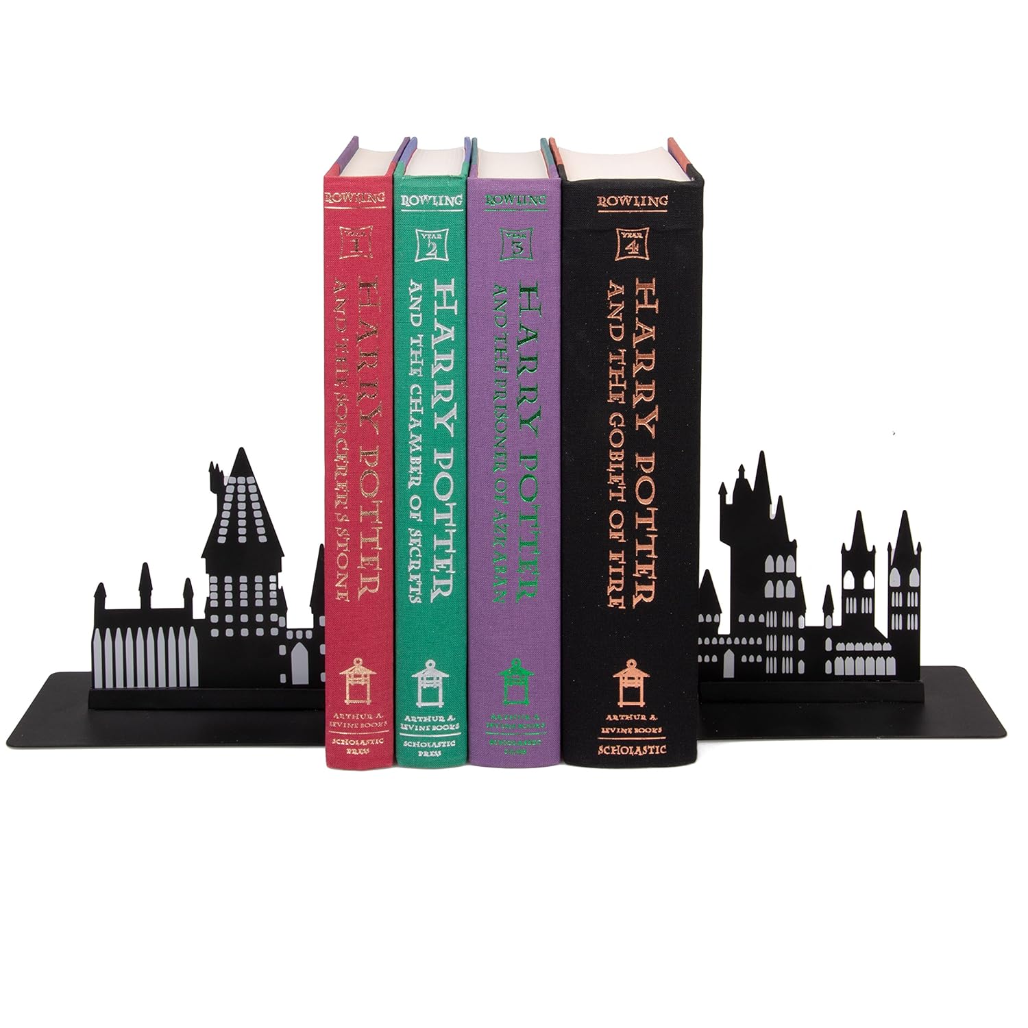 Harry Potter Hogwarts Bookends - Decorative Metal Hogwarts School Castle Design