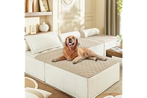 gogobunny 100% Double-Sided Waterproof Dog Bed Cover Pet Blanket Sofa Couch Furniture Protector for Puppy Large Dog Cat, Reve