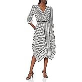 KARL LAGERFELD Womens Printed Hammered Crepe Midi