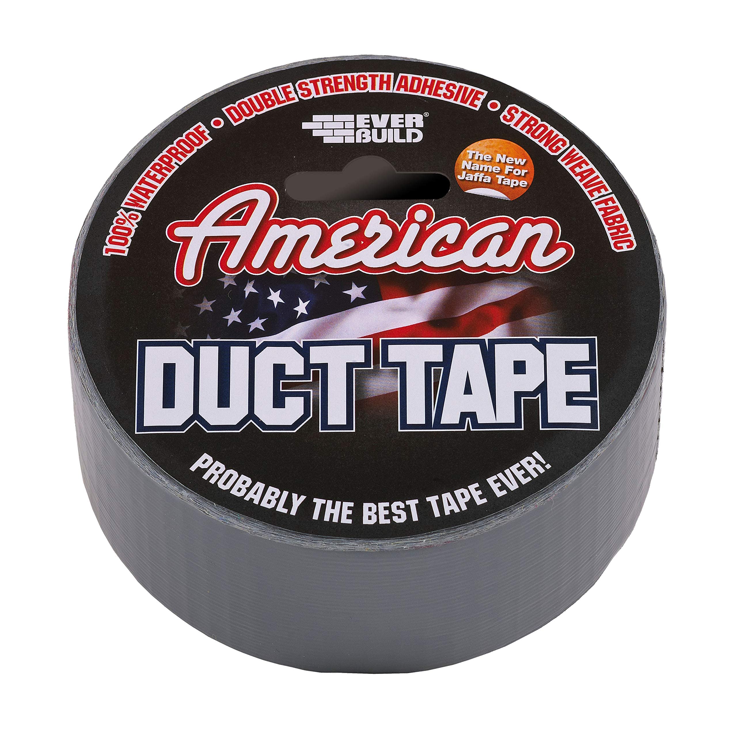 Everbuild American Duct Tape – Multipurpose – Waterproof – Silver – 50mm x 25m Roll