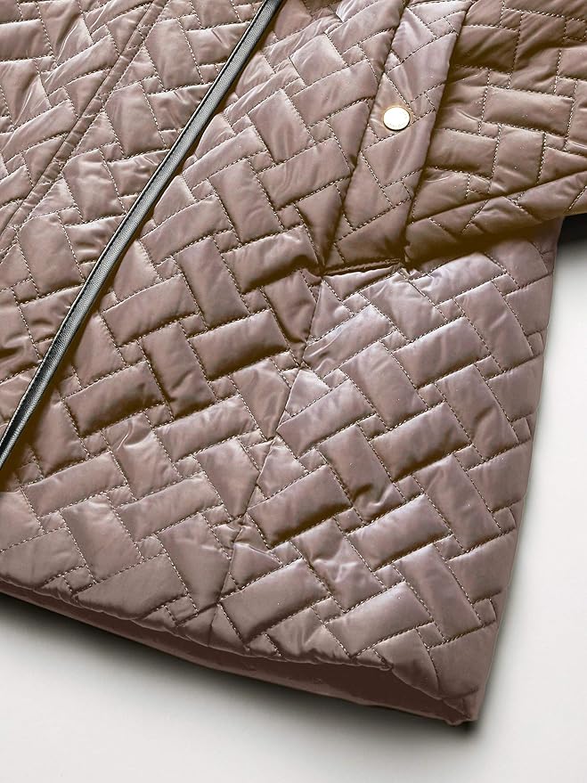 Cole Haan 可汗 中长款女式保暖棉服夹克 M码1折.68 海淘转运到手约¥321